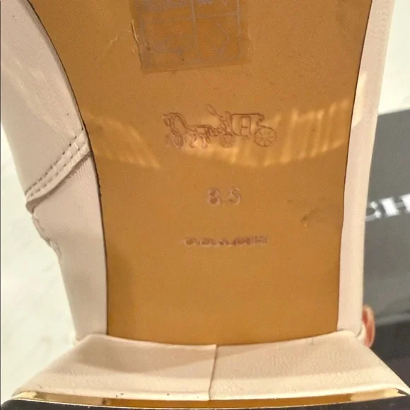 Coach Cream Ankle Boots - Picture 6 of 6